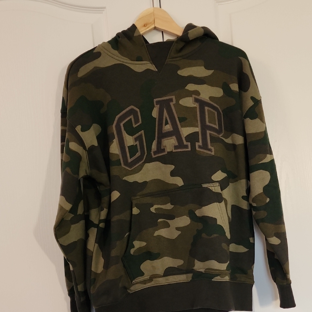 GAP Green Camouflage Hoodie Sweatshirt -( New, no tag, never worn)